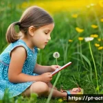 게임 엔진으로 본 액션 어드벤쳐 발전 - **Prompt:** A young girl, around 7 years old, with bright, curious eyes and pigtails, wearing a colo...