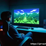 고전 액션 어드벤쳐 리마스터 - **Prompt:** A vivid, high-definition image capturing a moment of intense focus and joy from a male g...